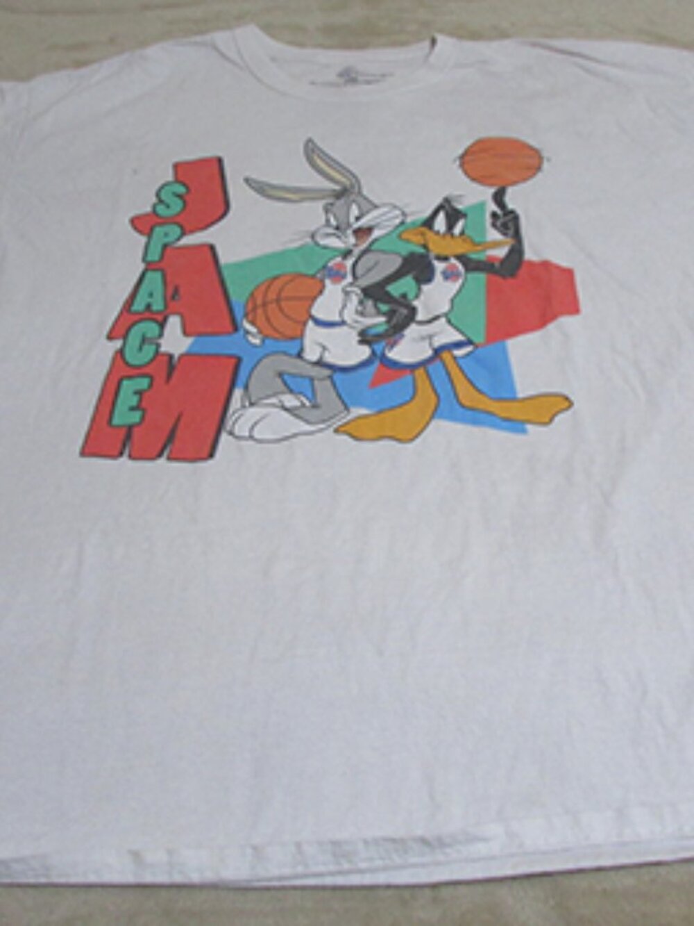 Vintage Space Jam Men's Short Sleeve T-shirt Size XXL (H) 0116